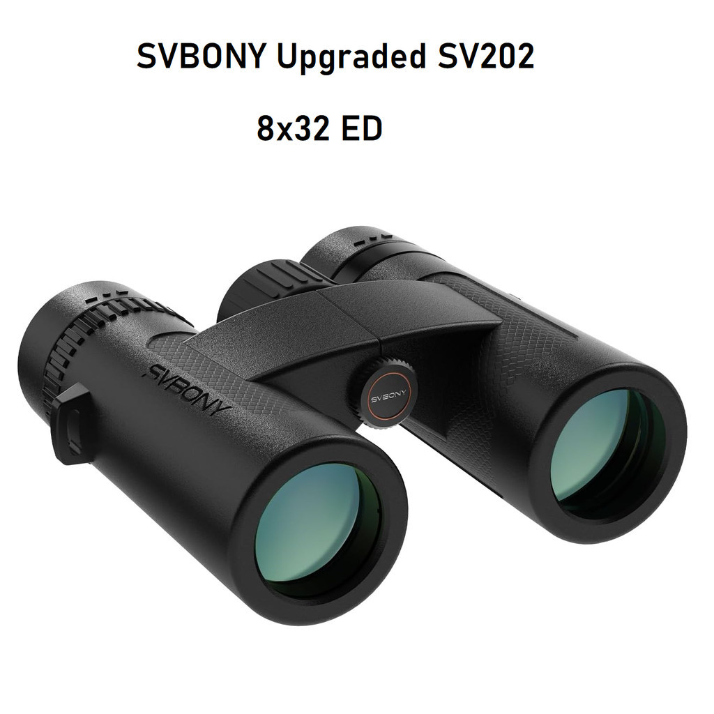 Svbony SV202 Verrekijker voor volwassenen, High Power, 10x42, BAK4 dakprisma's ED-glas FMC-lens, met harnasband, waterdicht, mistbestendig, verrekijker voor lange afstand vogels kijken, wildlife