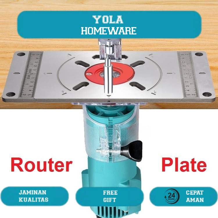 Jual Router Plate Insert Aluminium Plate Router Table Meja Router ...