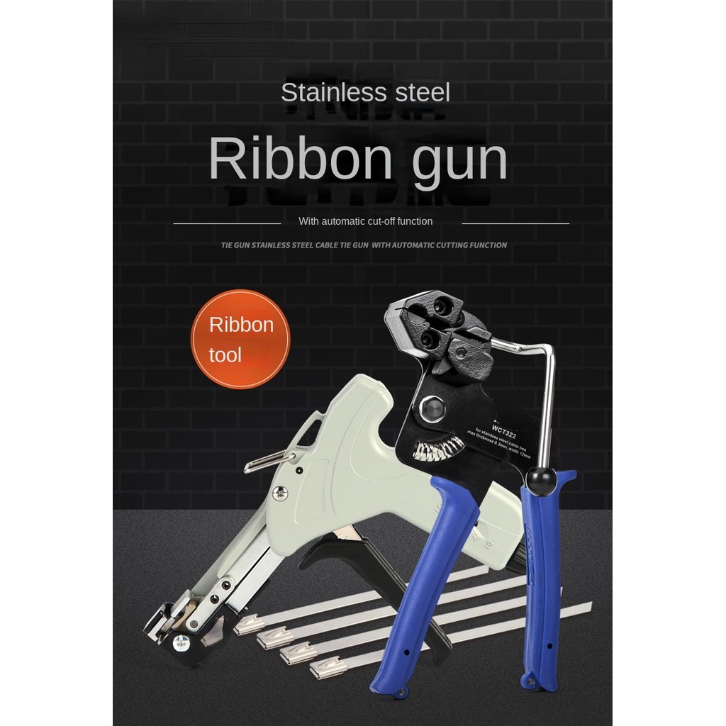 Jual Stainless Steel Ribbon Grab Self-Locking Ribbon Cutter Tighten ...