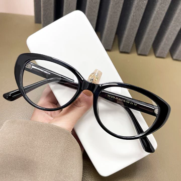 Viendo Kacamata Minus Photocromic Wanita Cat Eye Frame Silinder Anti Radiasi Blueray Kaca Mata
