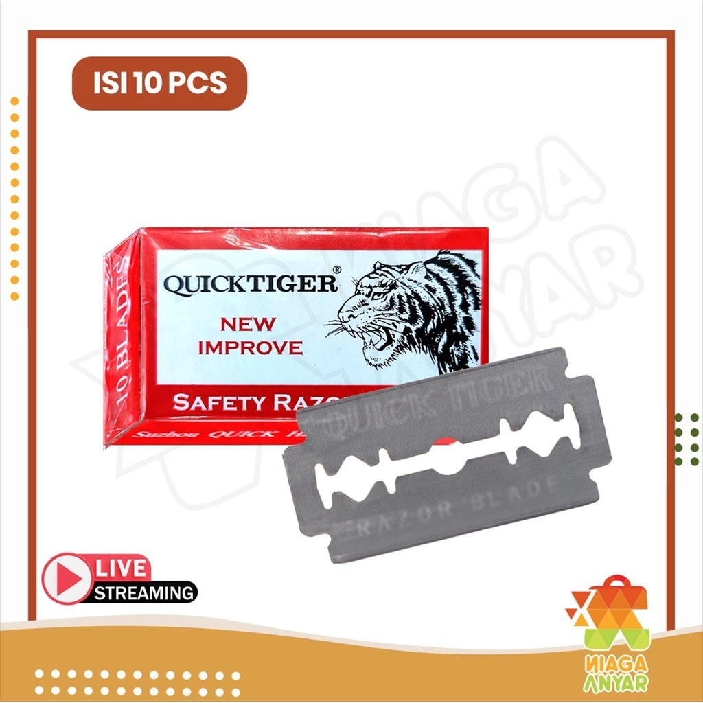 Jual NA Quick Tiger Silet Kotak Kecil isi 10 pcs / Isi Ulang Alat Cukur ...