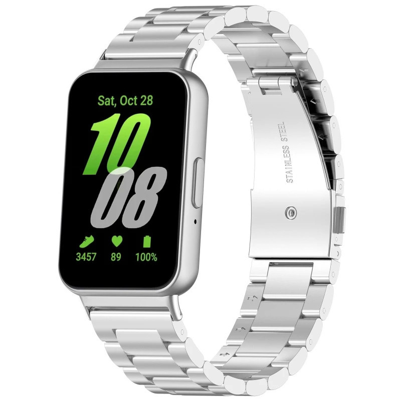 Metal Band Strap For Samsung Galaxy Fit Strap Stainless Steel Band Tali  Jam Tangan Smartwatch Stainless Steel Belt Wristband Watchband Bracelet