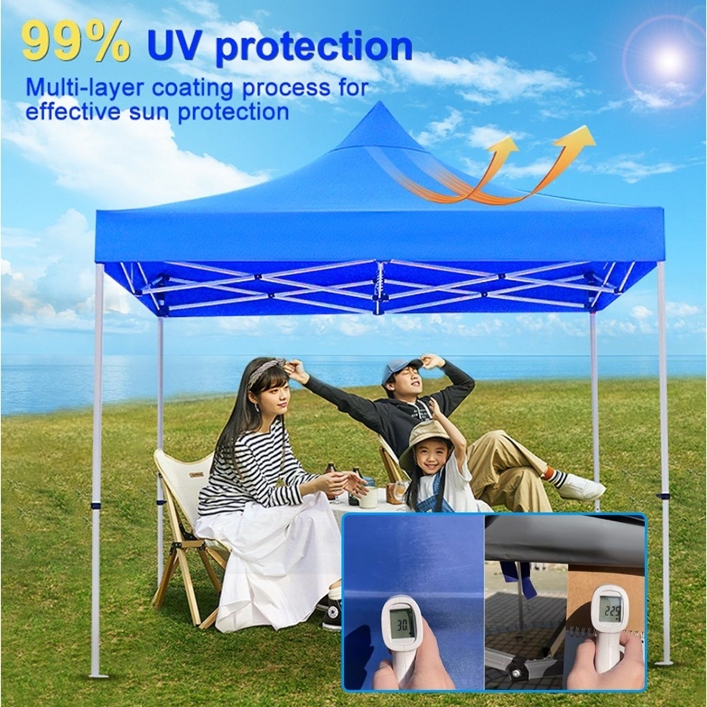 Jual Terpal Atap Tenda Lipat Cover Tenda (Bahan Polyester 600D 2X2 3X3 ...