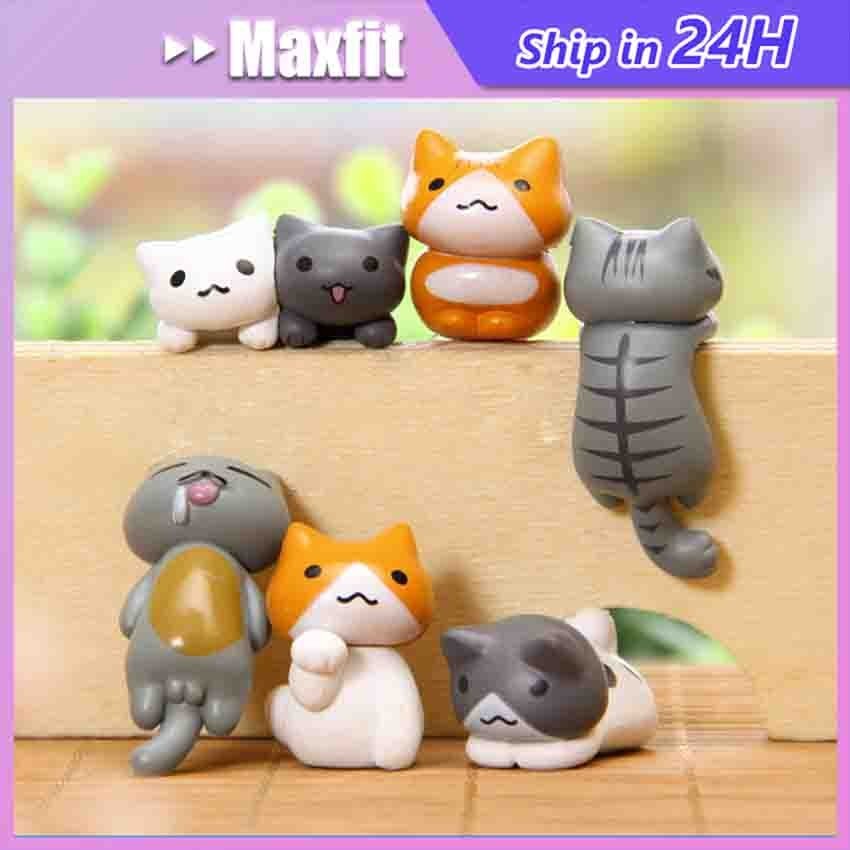 Jual 6Pcs/Set Figure Kucing Mini Cat Lucu Pajangan Miniatur Kucing ...