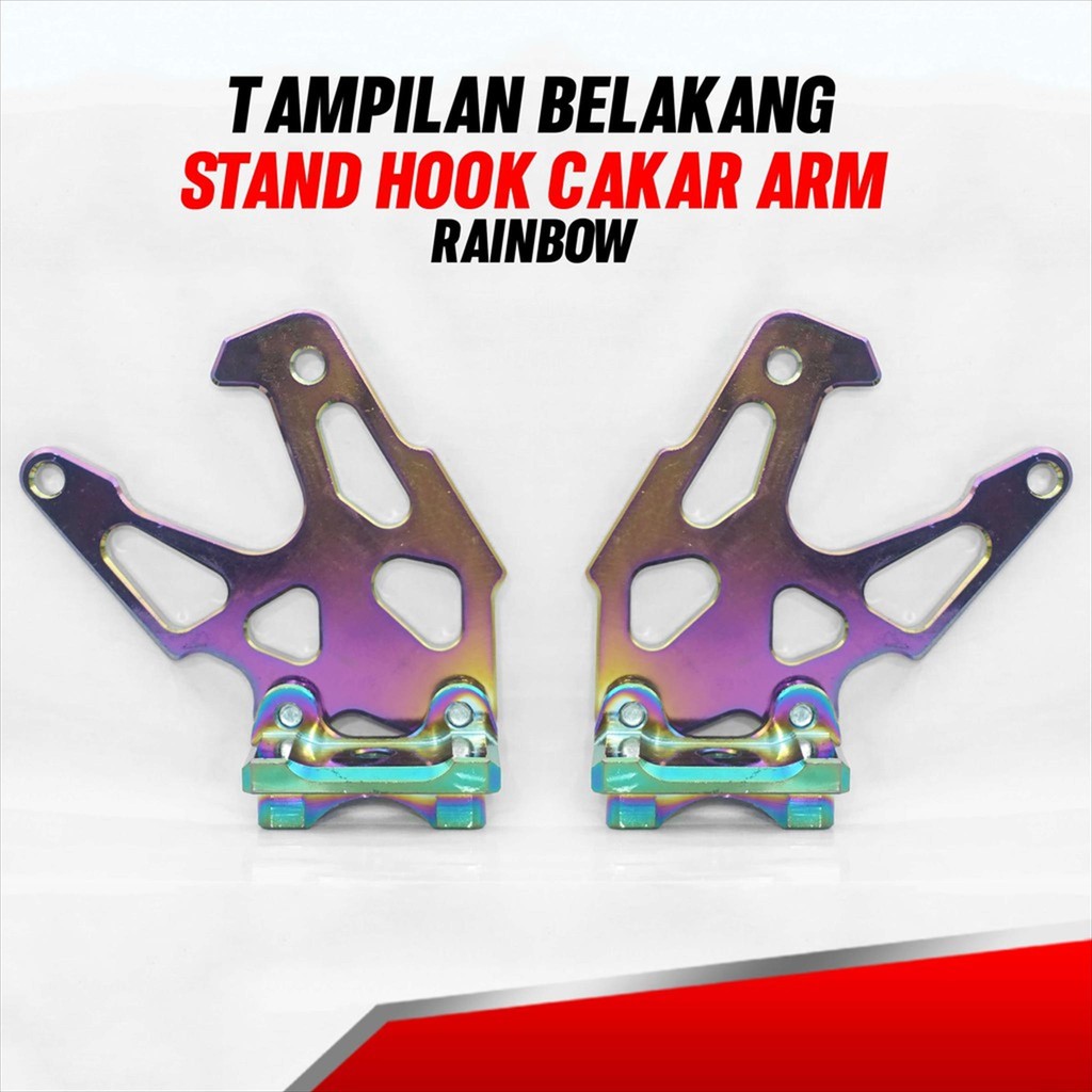 V-1 Racing Stand Hook Cakar Arm Rainbow Motor Sport