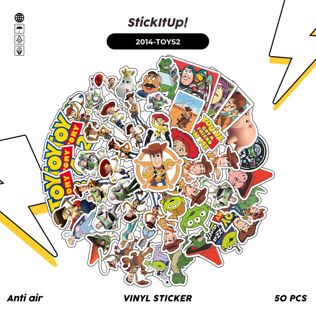 Jual COD 50 Pcs Stiker Pack DISNEY SERIES TOY STORY CHARACTER MIX 03 ...