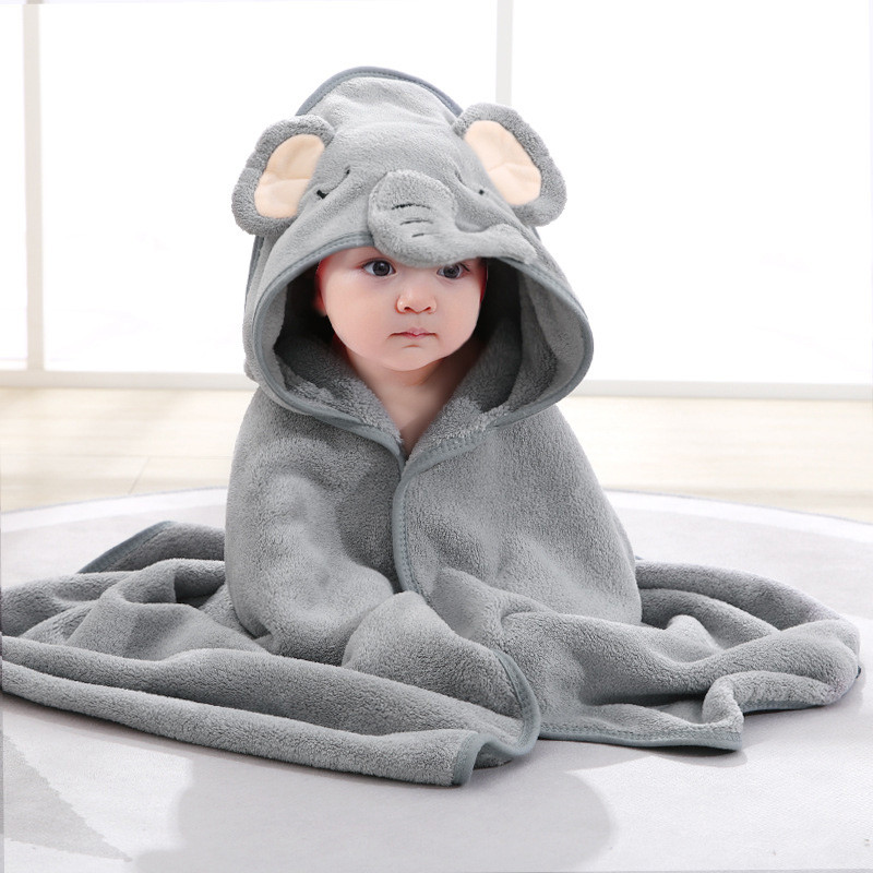 Cartoon Animal Baby Bath Towels Soft Newborn Hooded Towel Blanket Toddler  Bathrobe Warm Sleeping Swaddle Wrap for Boys Girls
