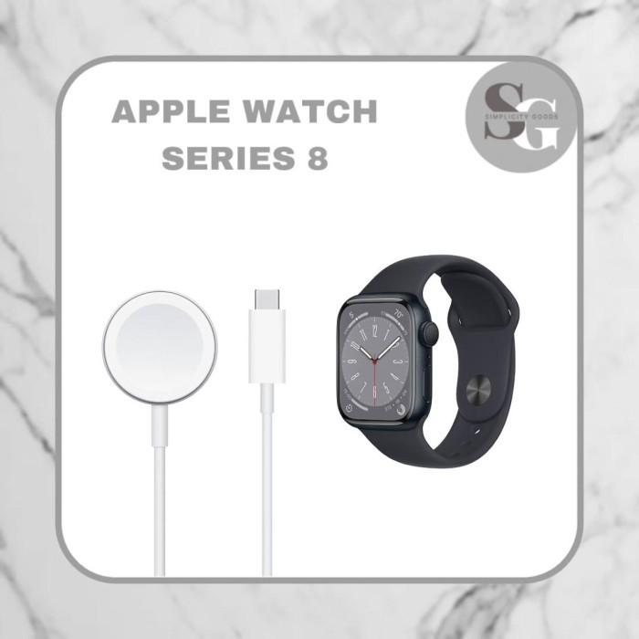 Jual CHAGER WHITE CABLE APPLE WATCH SERIES 8 KABEL CHARGE 1M