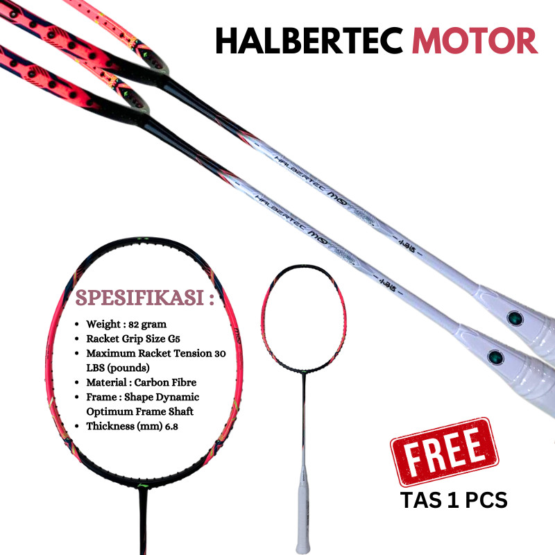 Jual Raket Bulutangksi Halbertec motor Original Badminton | Shopee ...