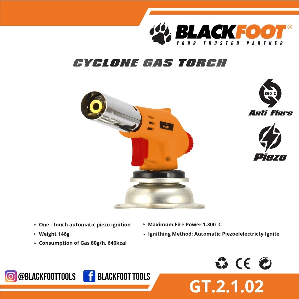 Jual Kepala Gas Portable Gas Torch Anti Flare Cyclone Gas Torch Type