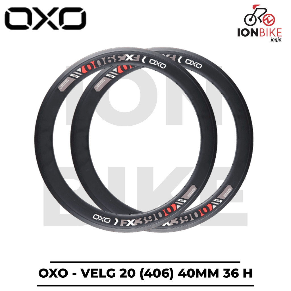 Jual Velg OXO 20 406 36 Hole 40mm FX3900 Black Rim Rims PCS Seli 40 mm ...