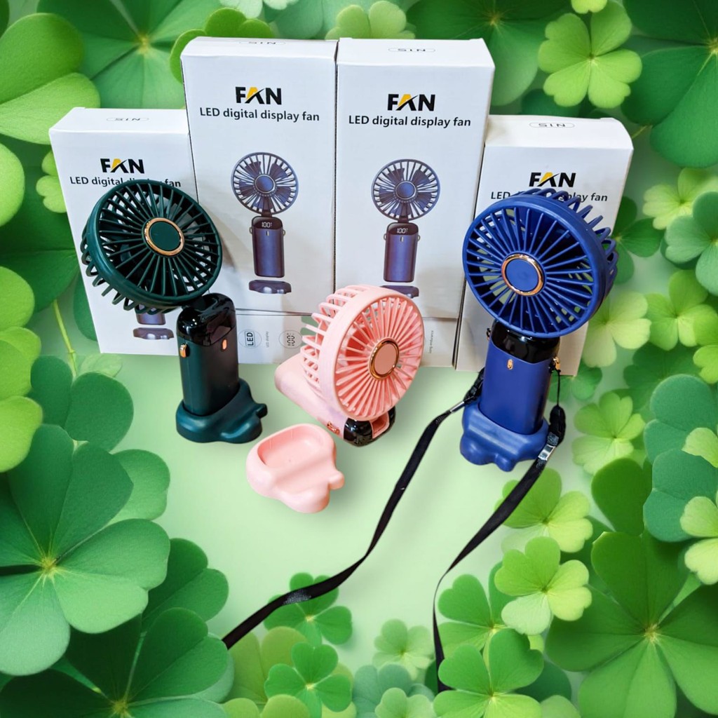 Jual Kipas Mini Portable Fan Led Digital Kipas Lipat Mini Kipas Angin ...