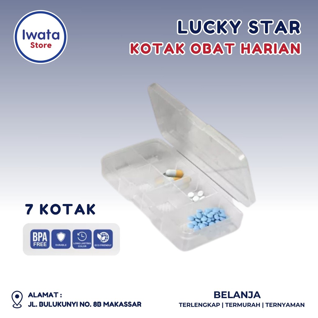 Jual LUCKY STAR KOTAK OBAT HARIAN 7 KOTAK ( 2173 ) | Shopee Indonesia