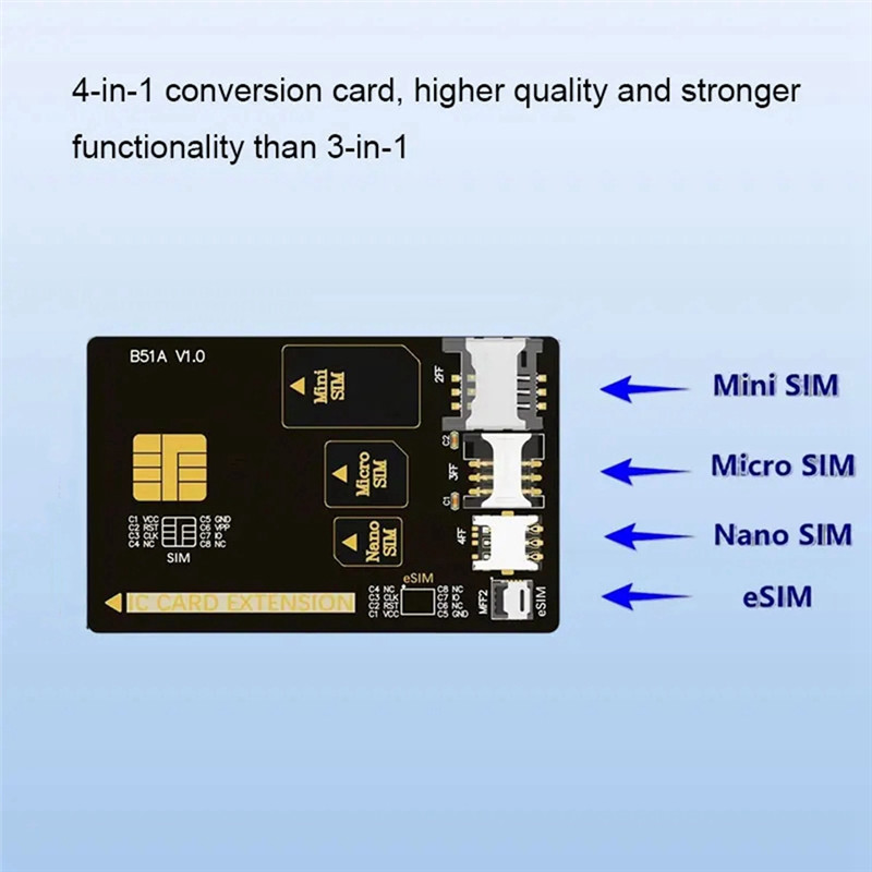 Jual ABSQ-Smart Card Adapter Opening Test Card 4 In 1 Mobile Phone Tool ...