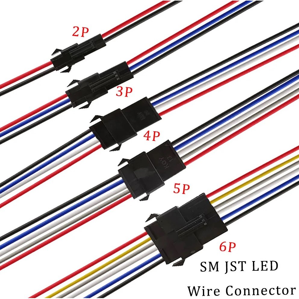 Jual Set Soket Kabel 2P 3P 4P / 2 3 4 Pin Kaki Penyambung Kabel Socket ...