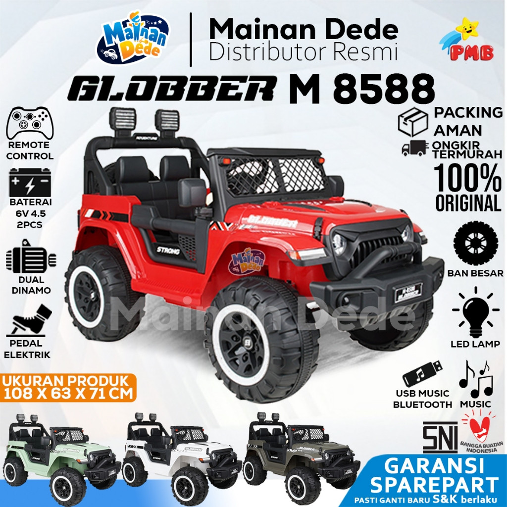 Jual Mainan Mobil Aki Anak PMB 8588 GLOBBER M8588 M-8588 Remote Control ...