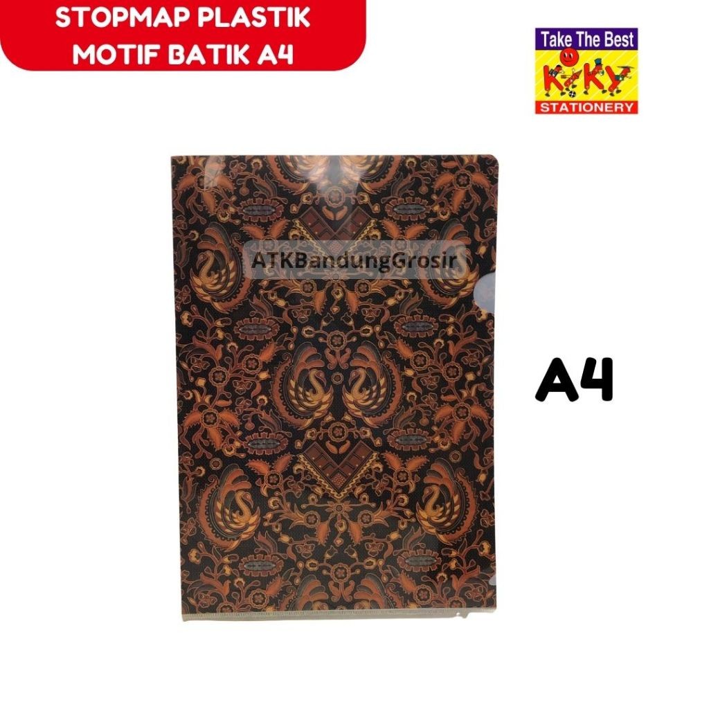 Jual Sleeve Map L Plastik Kiky Folio F4 Motif Batik Map Plastik Sleeve ...