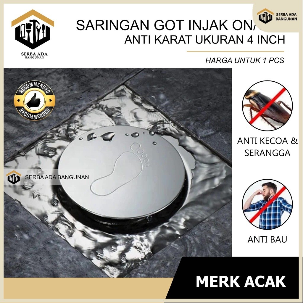 Jual SAB Floor Drain Saringan Got Injak Anti Serangga Bahan Stainles ...