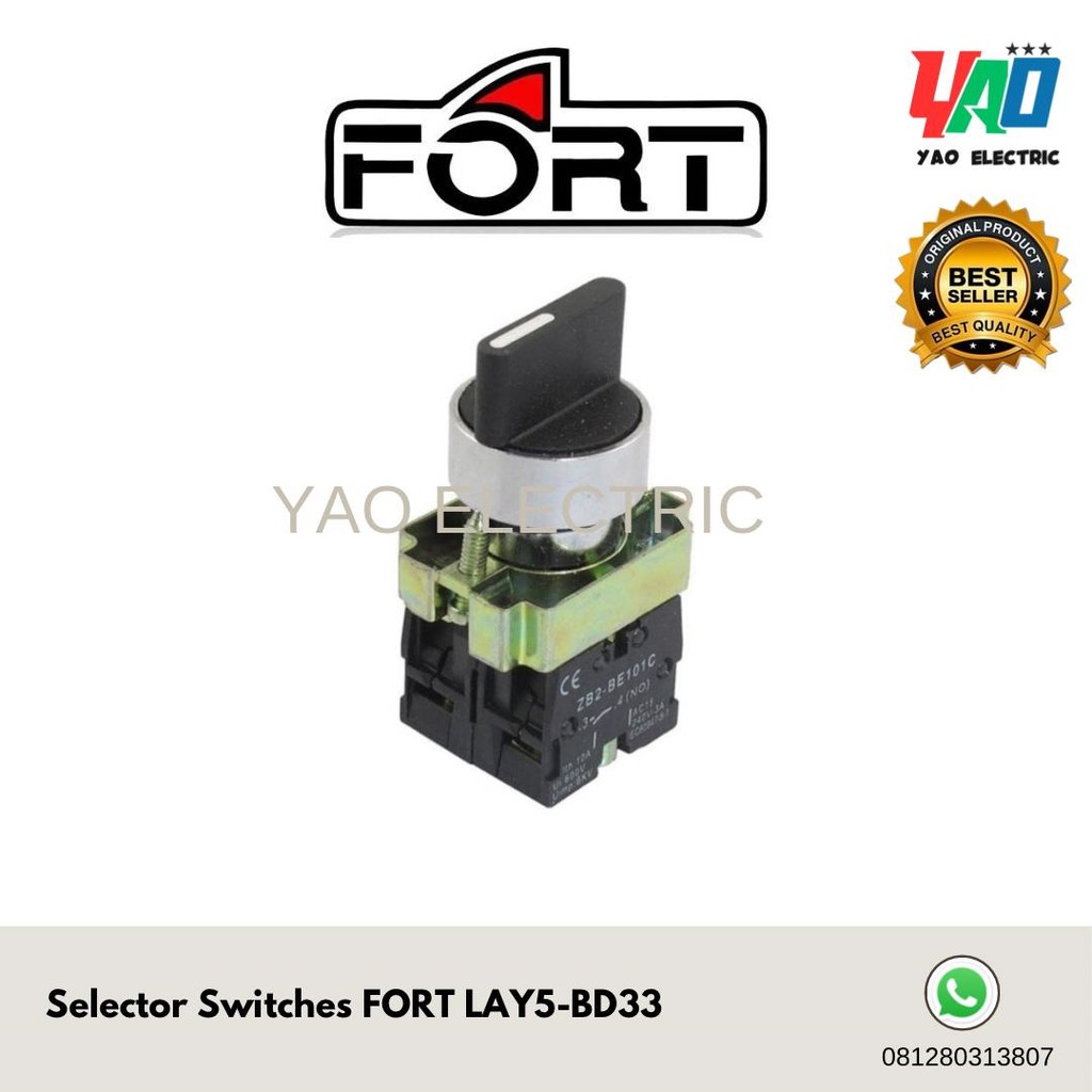 Jual Selector Switches FORT LAY5-BD33/ 3posisi stay put | Shopee Indonesia