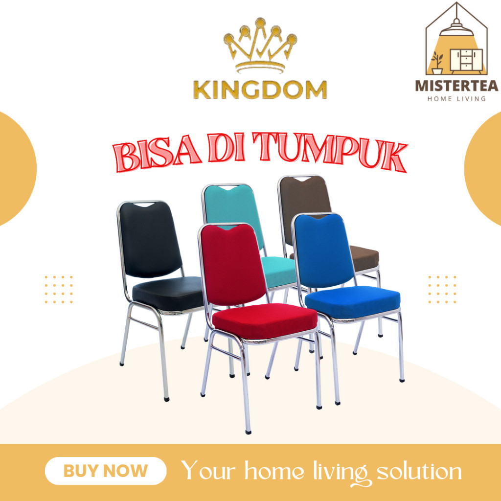 Jual Fr54q [ready Stock] Kingdom Kursi Bangku Besi Tumpuk Model