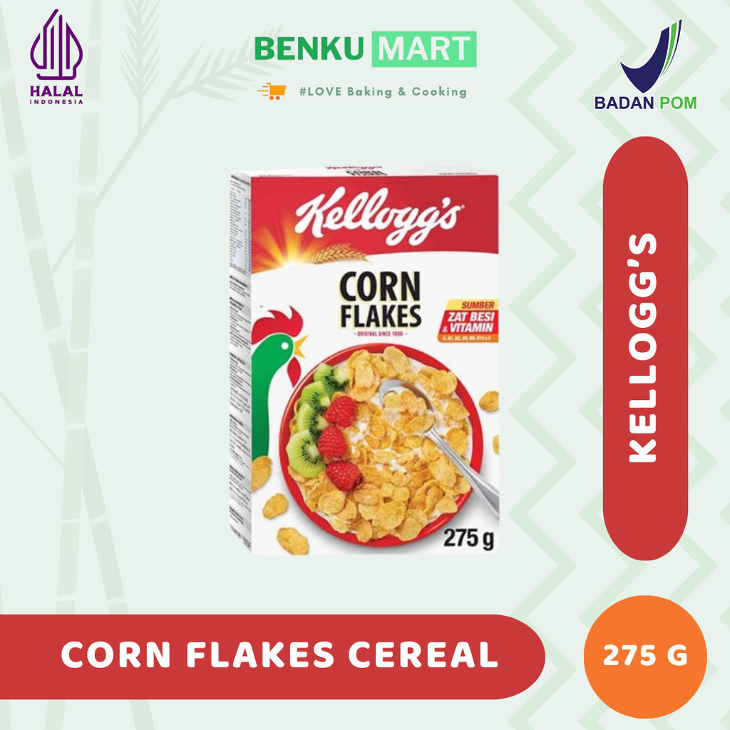 Jual Sereal Kelloggs Corn Flakes 275 gram | Cereal Kellogs | Shopee ...