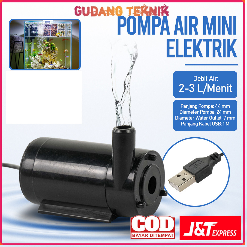 Jual Pompa Air Mini Elektrik Mikro Water Diaphragm Pump USB DC 5V ...