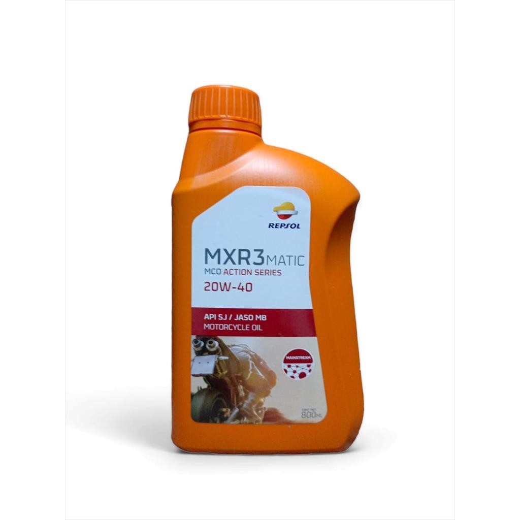Jual Oli Mesin Motor Repsol MXR3 Matic 20W-40 SJ Jaso MB 0.8L | Shopee ...