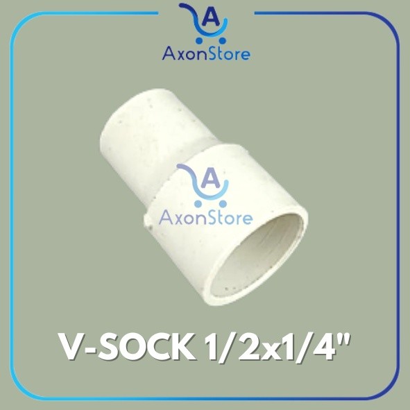Jual AXONSTORE V-SOCK 1/2x1/4 Sambungan Pipa PVC 1/2 ke 1/4 Reducer ...