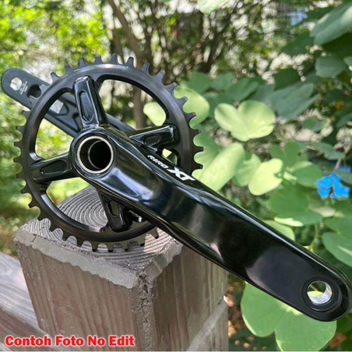 Jual RIRO XT Crankset BB HT2 Hollowtech Crank Only BCD 104 NO BB Hitam ...