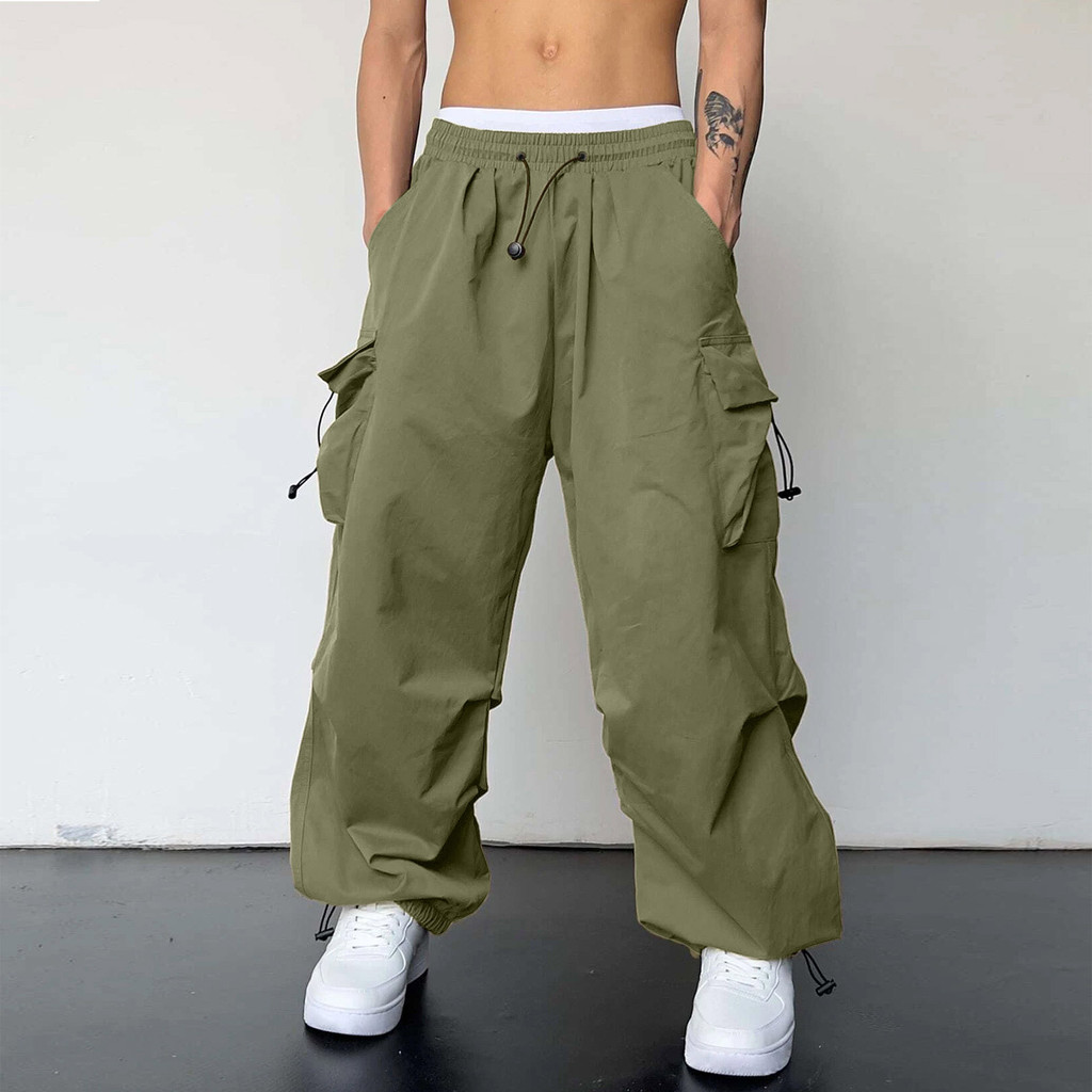 【BAON】Kisetsu Nylon Banded String Parachute Jogger Pants BAON (バオン) - [男女兼用]キディンストリングバンディング