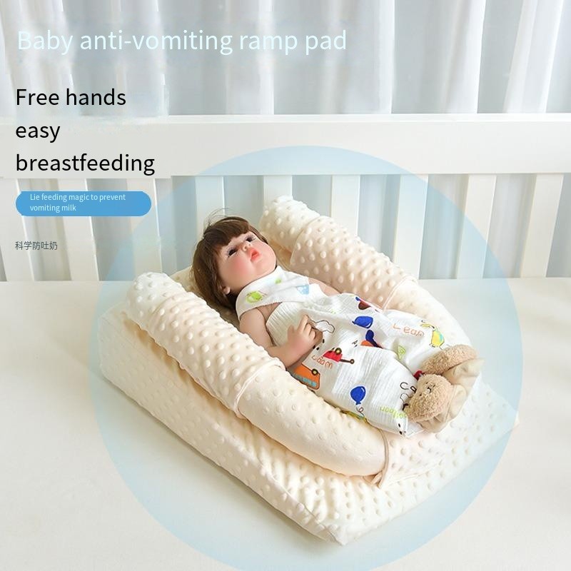thumbnail interactive-video image 1 of Arm Support Pillow Baby Feeding Pillow For New Moms | Soft Cotton-Polyester Support Pillow To Reduce Arm Strain Anti-spitting Pillow 1 of 13