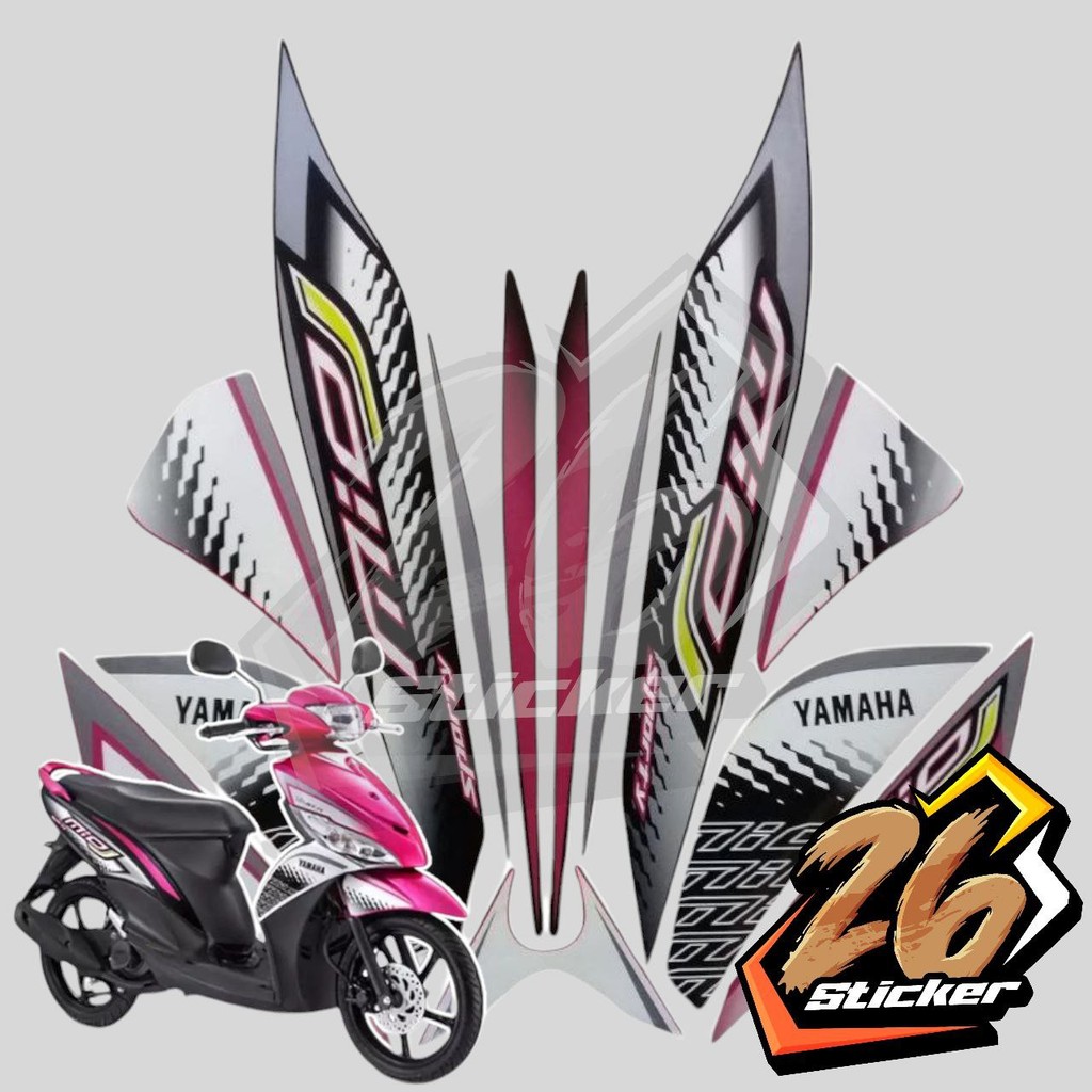 Jual STICKER STIKER POLET LIS STRIPING MOTOR FULL BODY YAMAHA MIO J ...