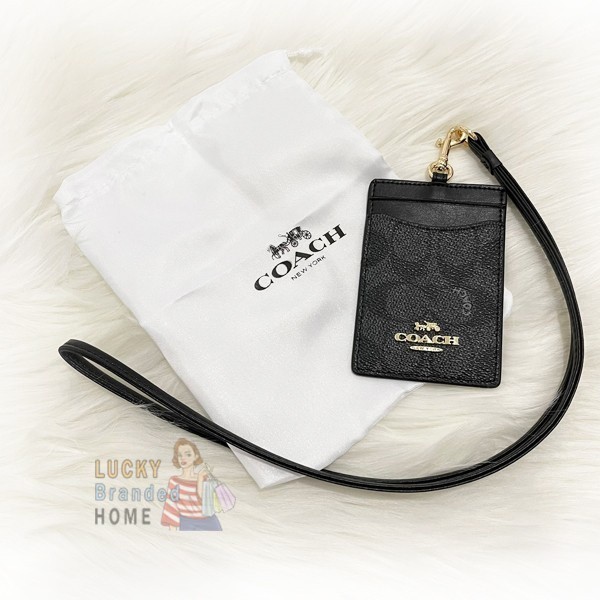 Jual (100% ORIGINAL) CH Id Lanyard Colorblock Signature Canvas BLack ...