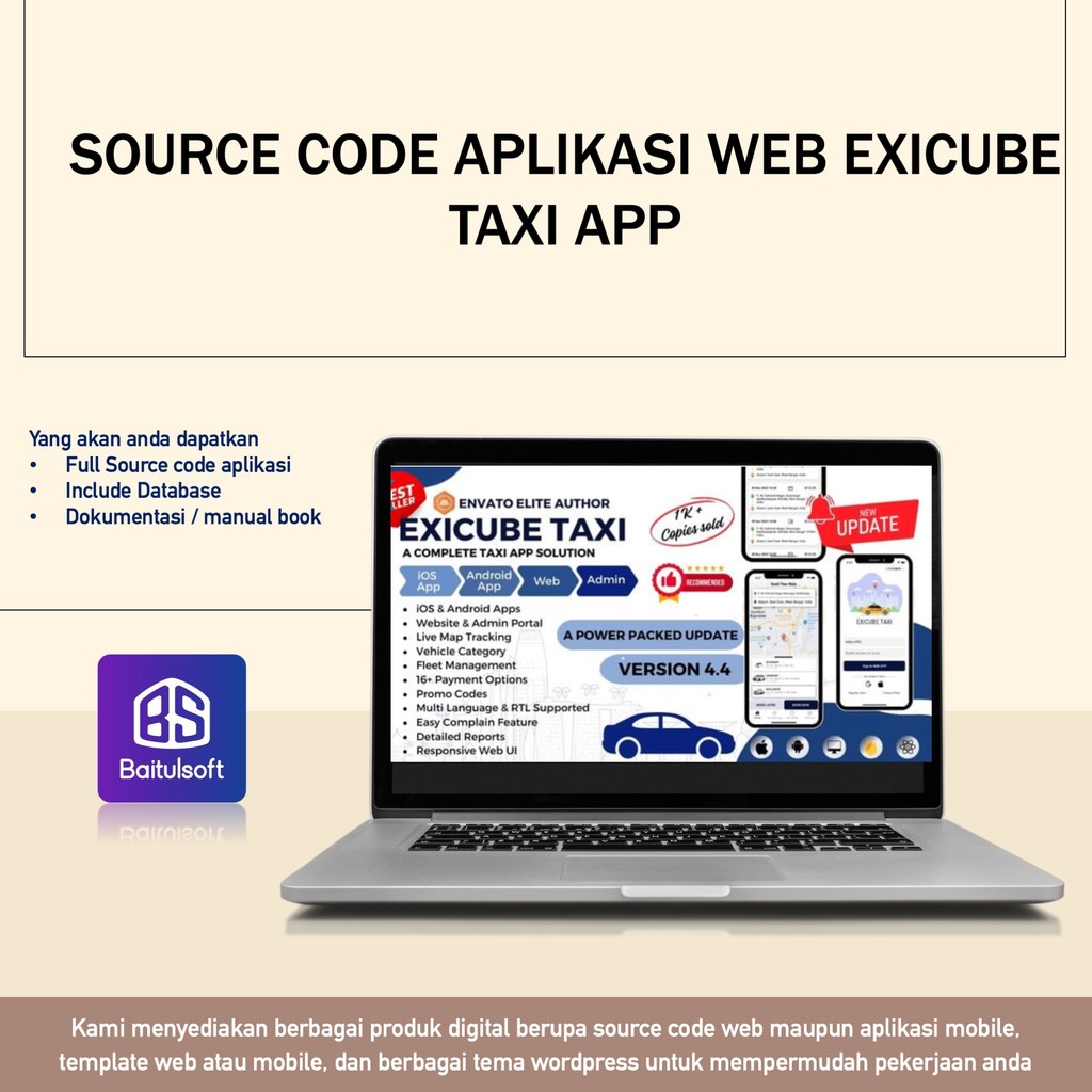 Jual SOURCE CODE APLIKASI WEB EXICUBE TAXI APP | Shopee Indonesia