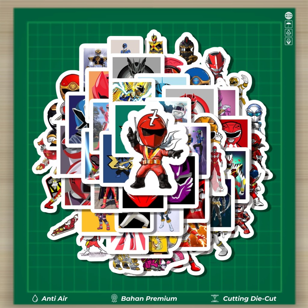 Jual HOT 50 PCS STIKER Stiker Power Ranger 2 Stiker Fashion Cars Decal ...
