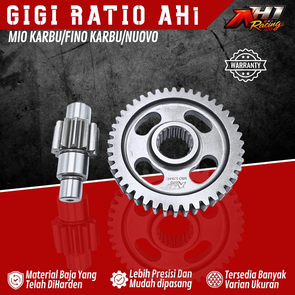 Jual GEAR GIGI RATIO RASIO MIO FINO NUOVO KARBU M3 XRIDE SOUL GT MIO J ...