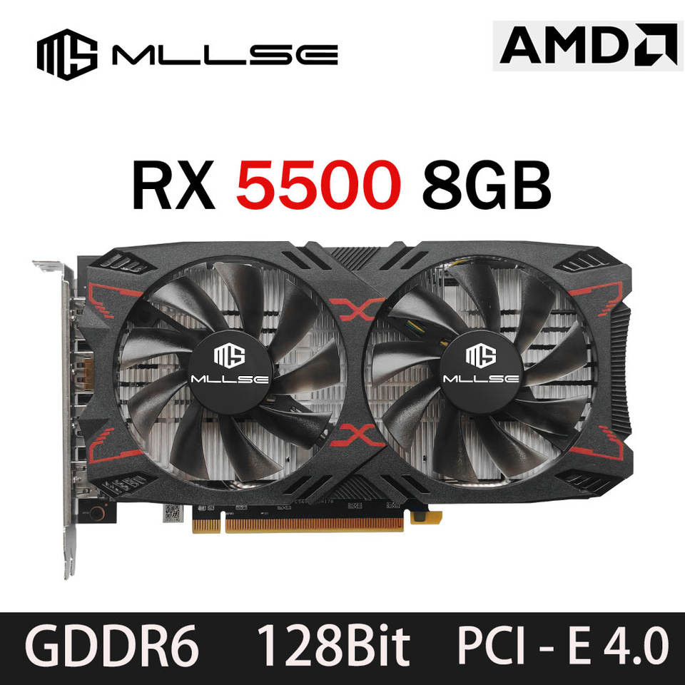 Jual MLLSE Graphics Card AMD Radeon RX 5500 8GB GDDR6 PCIe 4.0 x8 128 ...