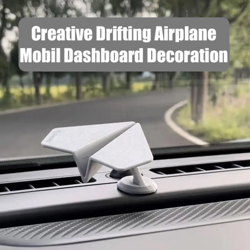 Drifting Car For Dashboard Car Interior Accessories Solar Airplane Model Center Console Decoration Air Freshener Car Dashboard Drifting Rotating Airplane Ornament