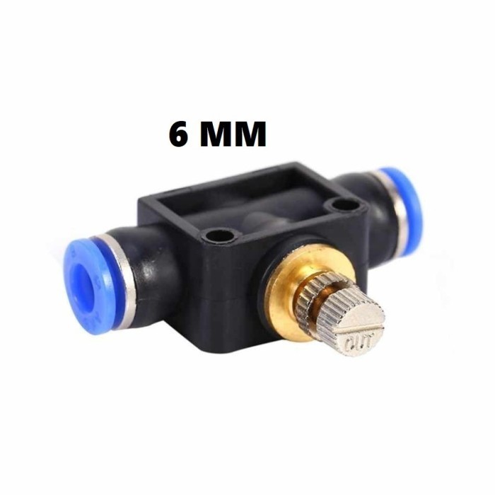Jual Fitting Pneumatic NSF-06 Speed Control Selang Ke Selang 6mm ...