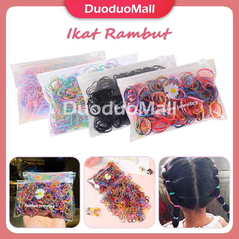 Jual Karet Jepang Elastis Warna Warni/Ikat Rambut/Ikat Mini Rambut ...