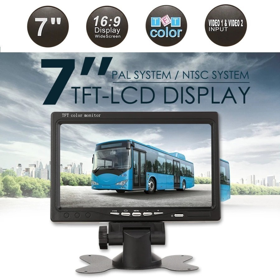Jual Layar Monitor Mobil Car Digital Display TFT LCD 7 Inch | Shopee ...