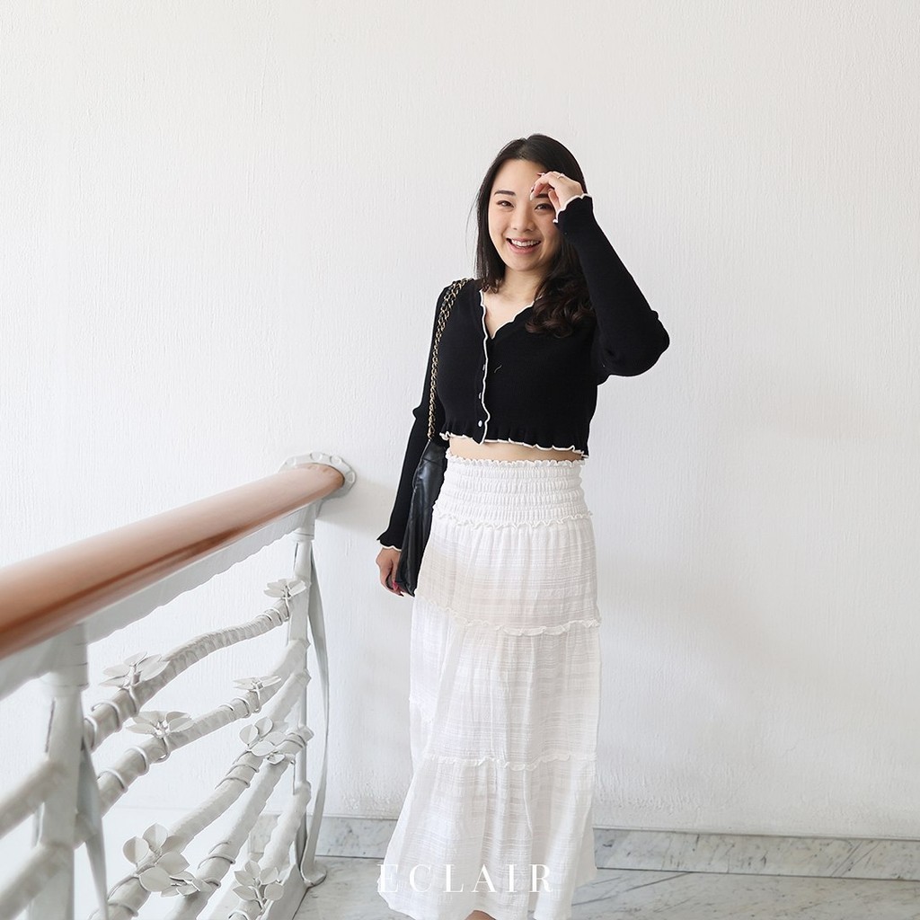Jual ECLAIR Collection - Clara Crop Cardi | Shopee Indonesia