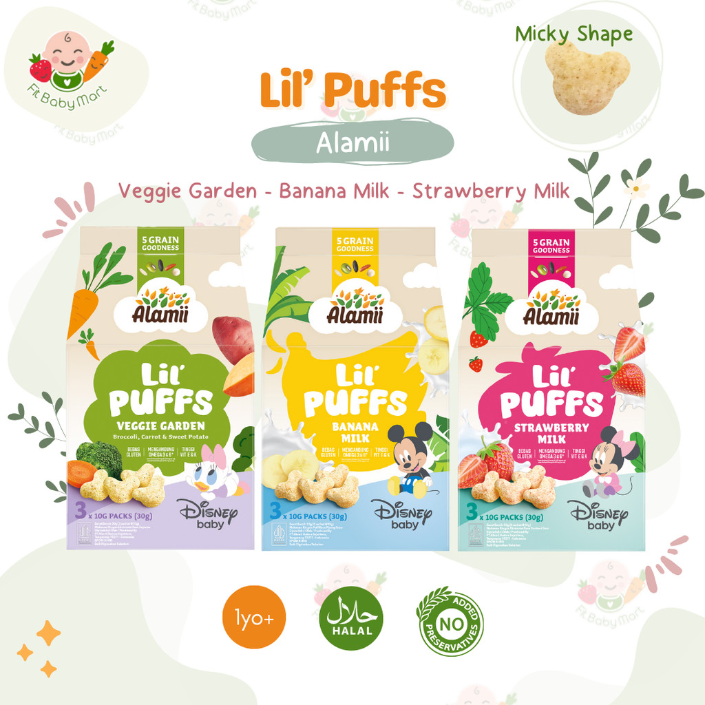 Jual ALAMII - Lil Puffs Snacks Disney Edition Baby Puff - Cemilan Snack ...