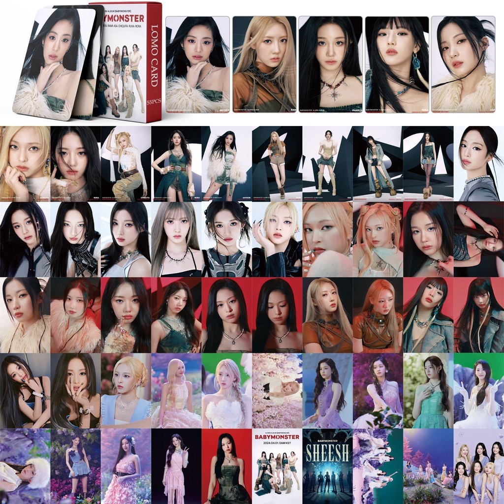 Jual (SYQ) Baby Monster Photocard Doff Premium Blackpink New Jeans