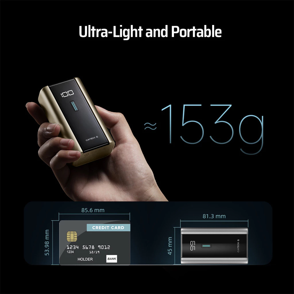 KiiP x Cuktech 06 Power Bank 6000mAh 55W Type-C Fast Charging Mini Powerbank