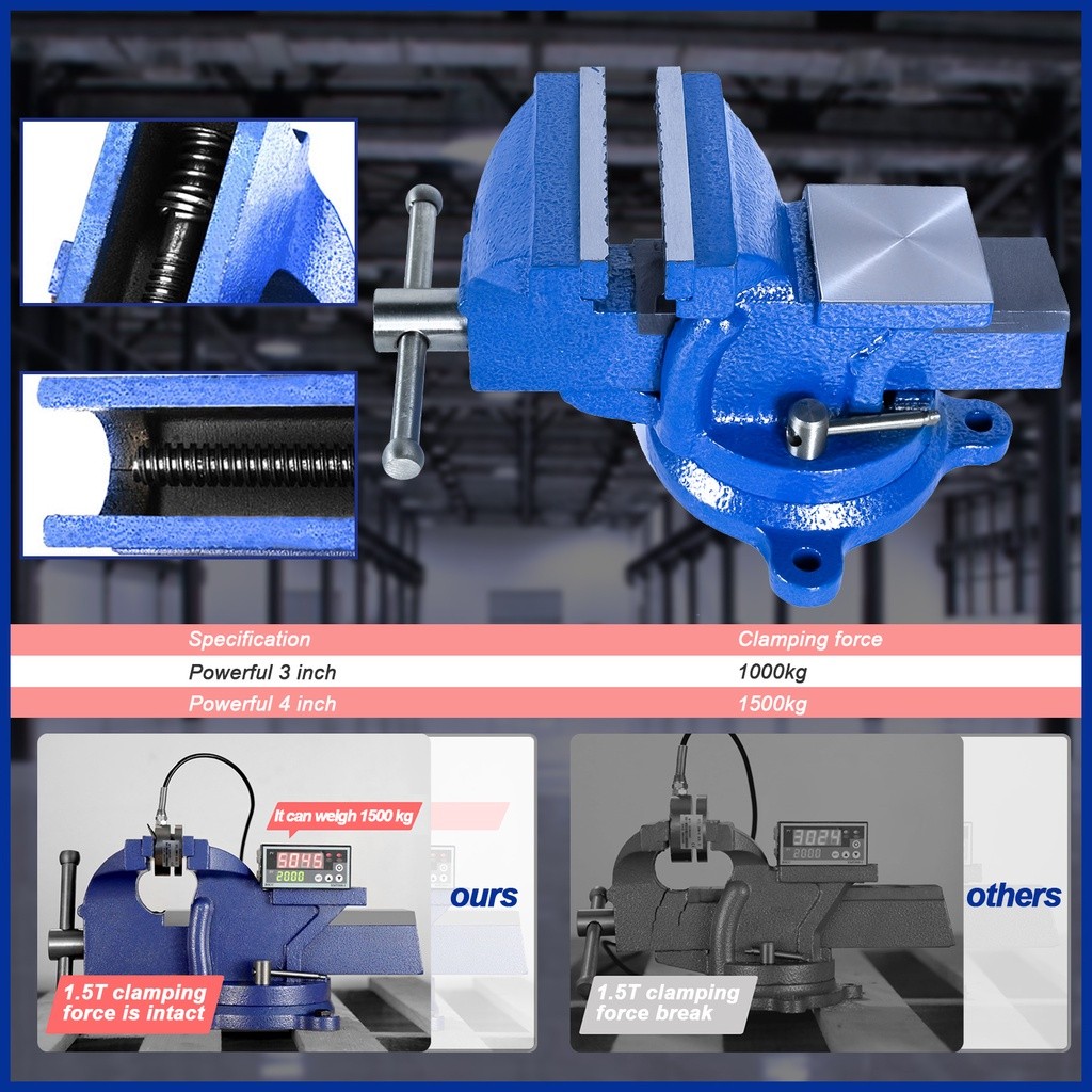 Jual Catok Clamp 5'' / catok paron / Ragum Klem / Catok Meja / Bench ...