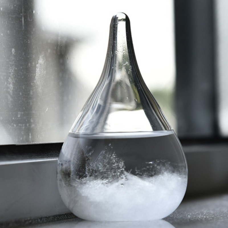 Jual Crystal Transparent Storm Glass Bottle Barometer Bottles Weather ...