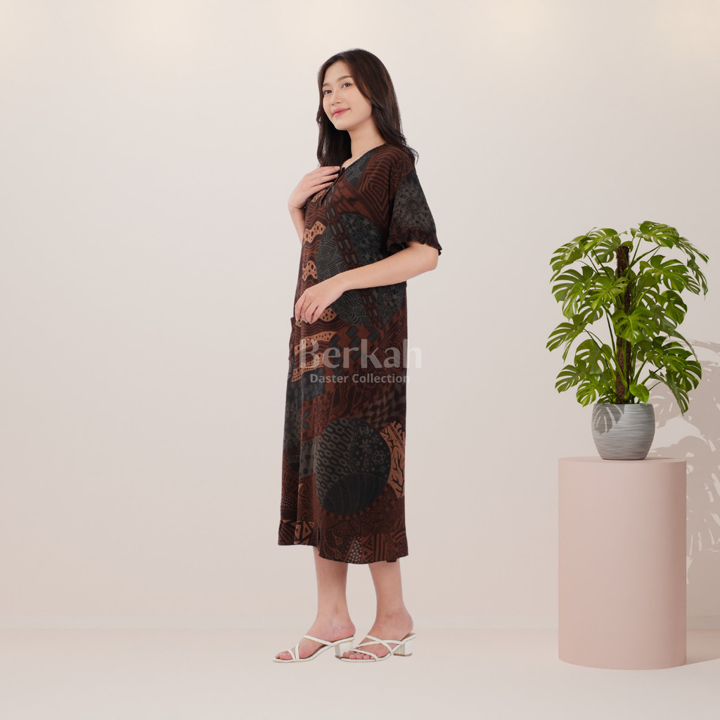 Daster Batik Rayon Busui Kancing Surya Teja 4