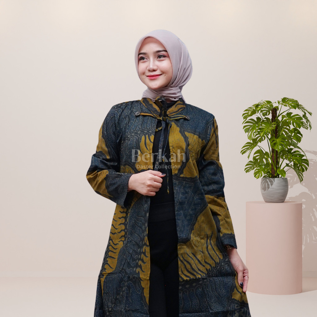 Outer Batik Long Cardigan Surya Teja Lapis 2