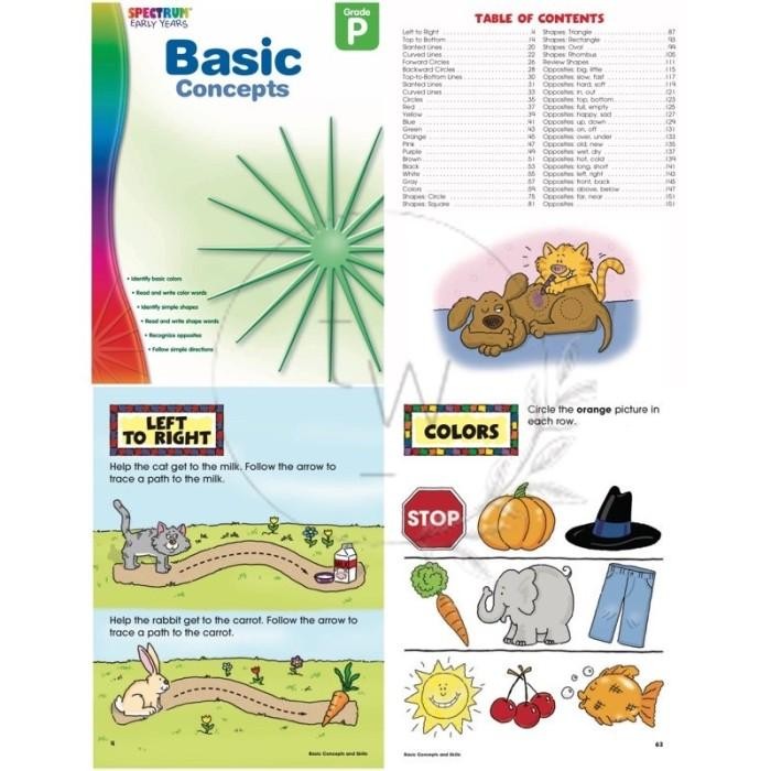 Jual Spectrum Basic Concepts / Learning Letters / Math / Phonics ...